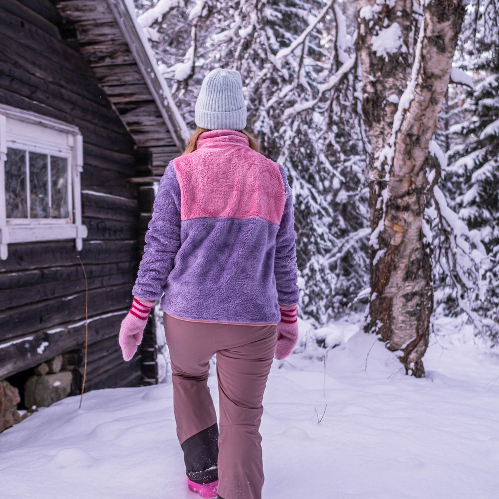 Cotton Candy Teddy Anorak - Purple