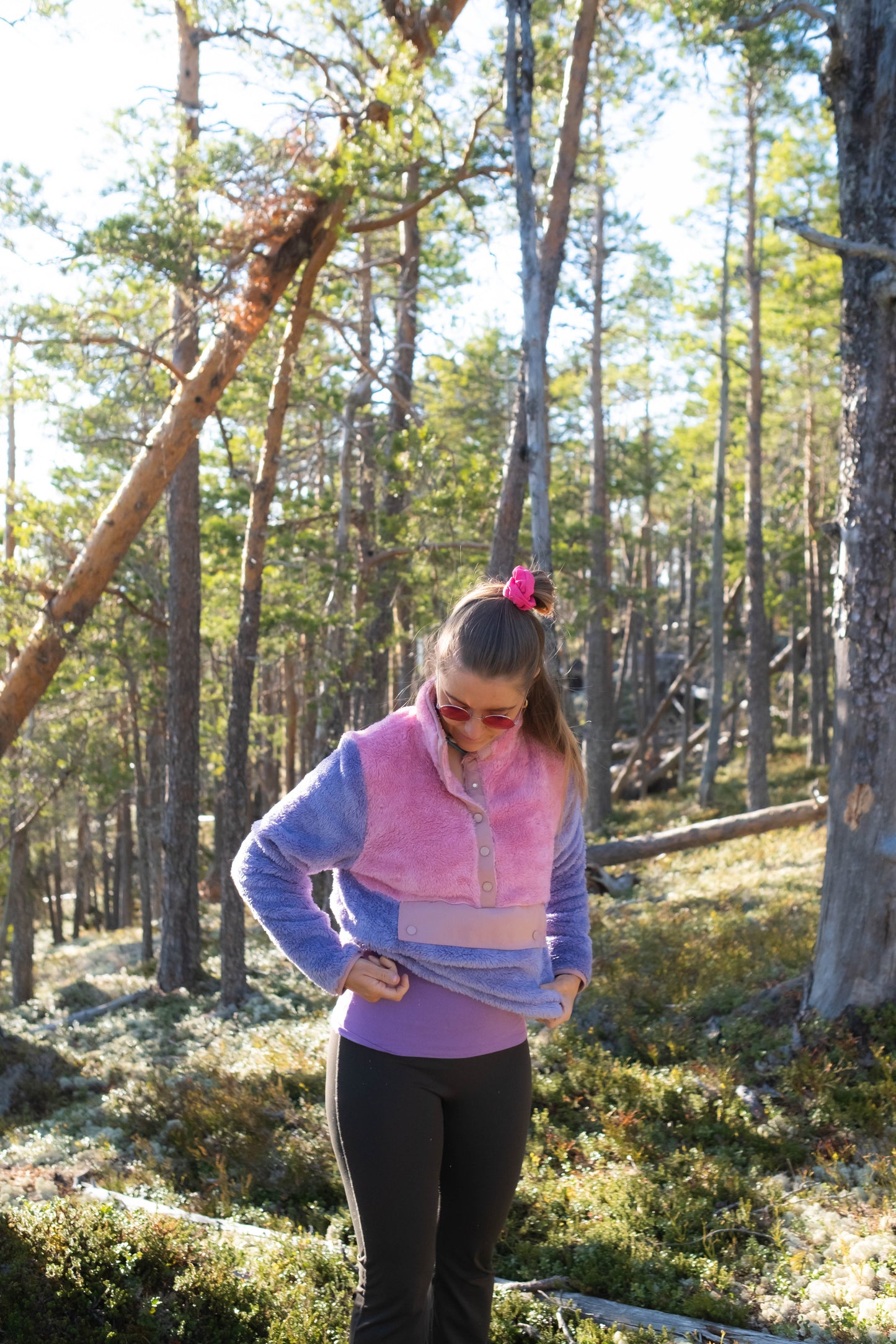 Cotton Candy Teddy Anorak - Purple