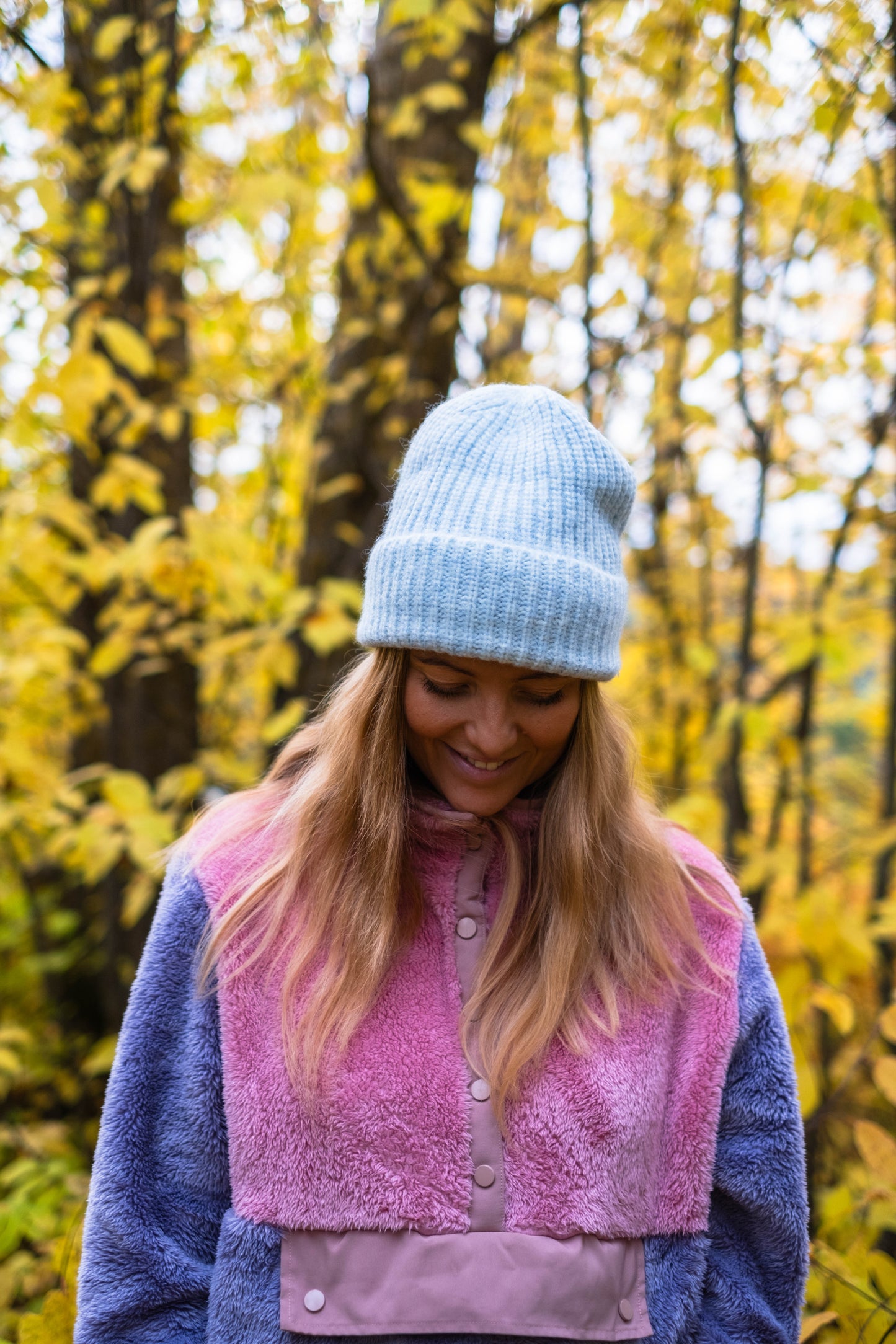 naout ice blue beanie